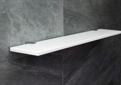 Полиця в ванну біла - Atrio Stone - вироби з штучного каменю