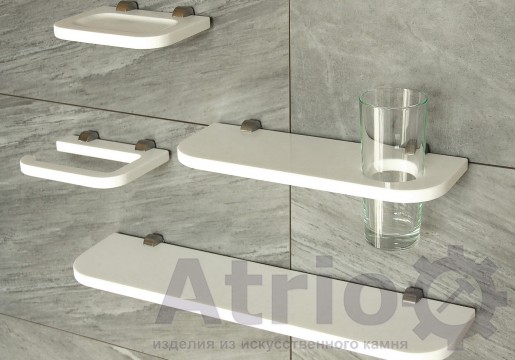 Комплект полиць у ванну кімнату R - Atrio Stone - вироби з штучного каменю