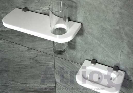 Комплект полиць у ванну кімнату R - Atrio Stone - вироби з штучного каменю