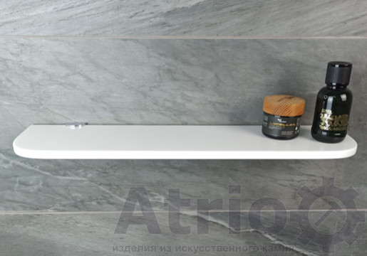 Полиця у ванну біла R - Atrio Stone - вироби з штучного каменю