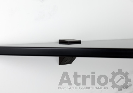 Полка угловая черная - Atrio Stone - изделия из искусственного камня