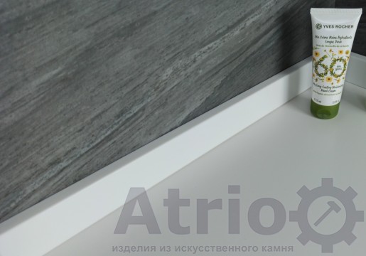 Плинтус для ванной  H40 R2 - Atrio Stone - изделия из искусственного камня