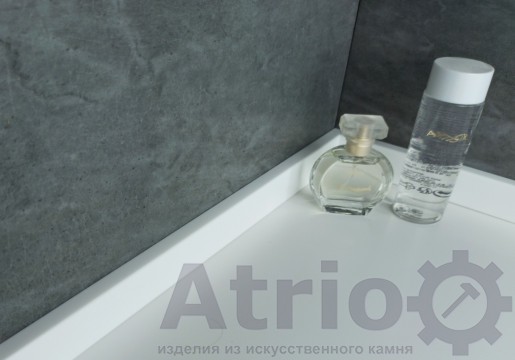 Плинтус в ванную H30 R2 - Atrio Stone - изделия из искусственного камня