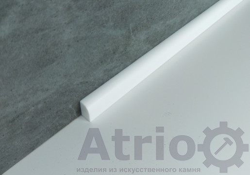 Плинтус на ванную Н20 R12 - Atrio Stone - изделия из искусственного камня