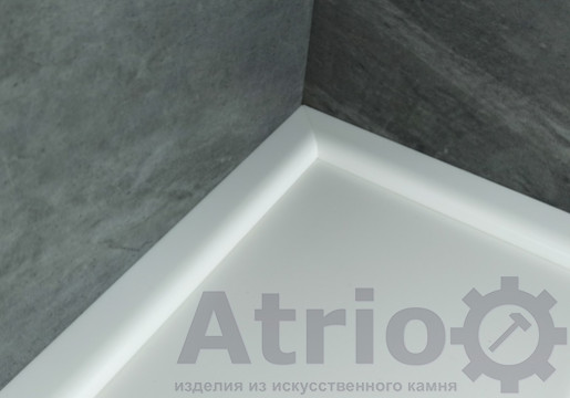 Плинтус для ванной H30 R12 - Atrio Stone - изделия из искусственного камня