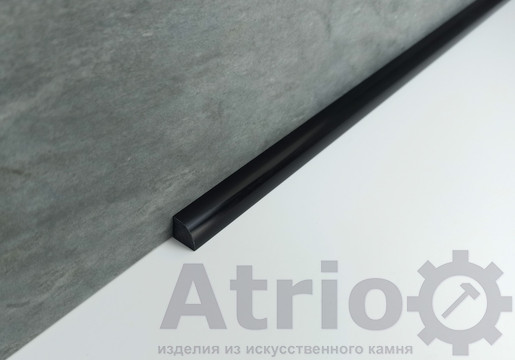 Плинтус для ванной H12R12 Black - Atrio Stone - изделия из искусственного камня