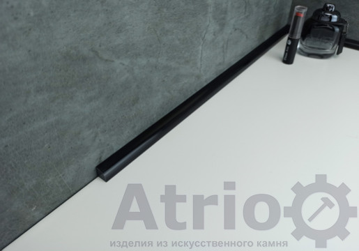 Плинтус для ванной H12R12 Black - Atrio Stone - изделия из искусственного камня