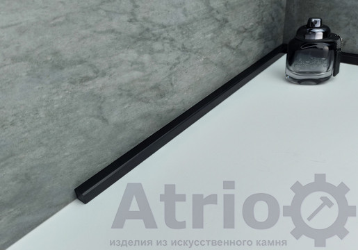 Плінтус на ванну H12R2 Black - Atrio Stone - вироби з штучного каменю