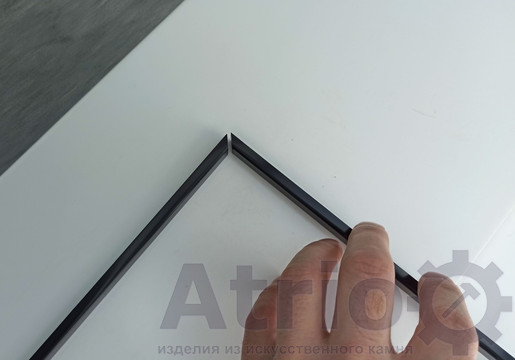 Плінтус на ванну Slim-12*6мм Black - Atrio Stone - вироби з штучного каменю