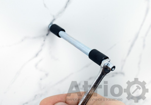 Поличка прихований монтаж чорна R - Atrio Stone - вироби з штучного каменю