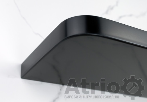 Поличка прихований монтаж чорна R - Atrio Stone - вироби з штучного каменю