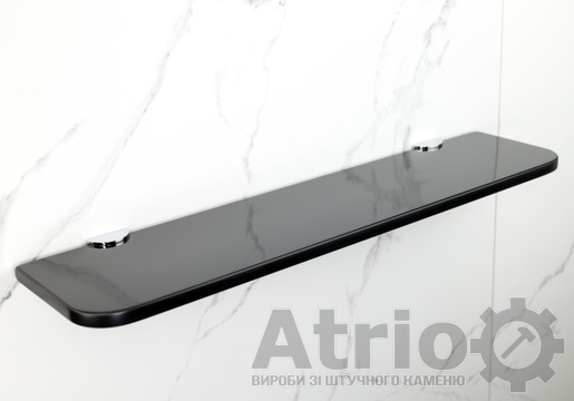 Полиця у ванну чорна R - Atrio Stone - вироби з штучного каменю