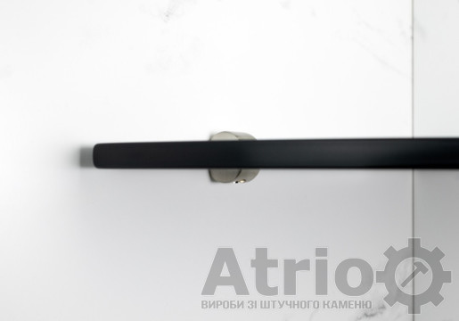 Полиця кутова чорна R - Atrio Stone - вироби з штучного каменю